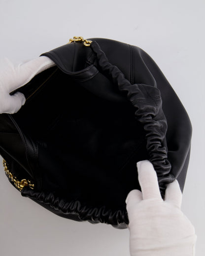 *HOT* Loewe Black Medium Squeeze Bag in Nappa Lambskin Leather and Gold Hardware RRP £3,650