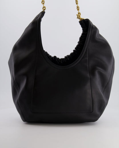 *HOT* Loewe Black Medium Squeeze Bag in Nappa Lambskin Leather and Gold Hardware RRP £3,650
