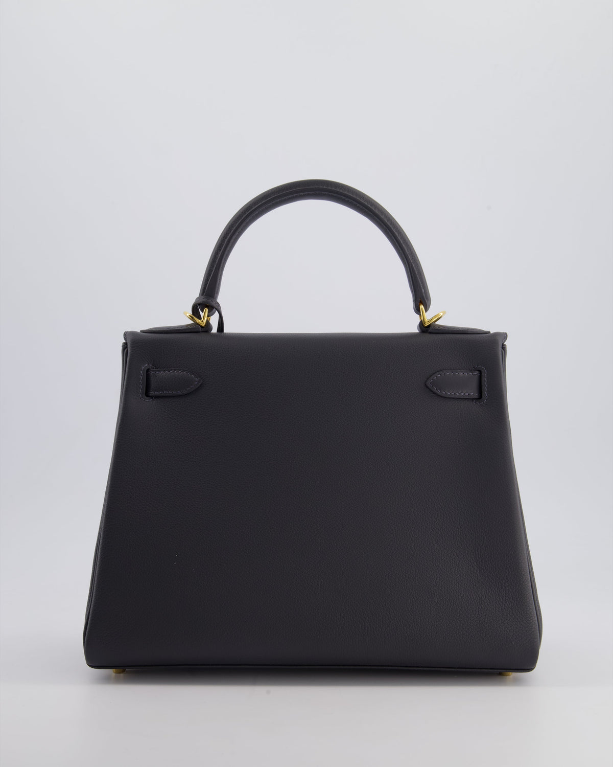 *RARE* Hermès Kelly 28cm Retourne Bag in Ardoise Evercolor Leather with Gold Hardware