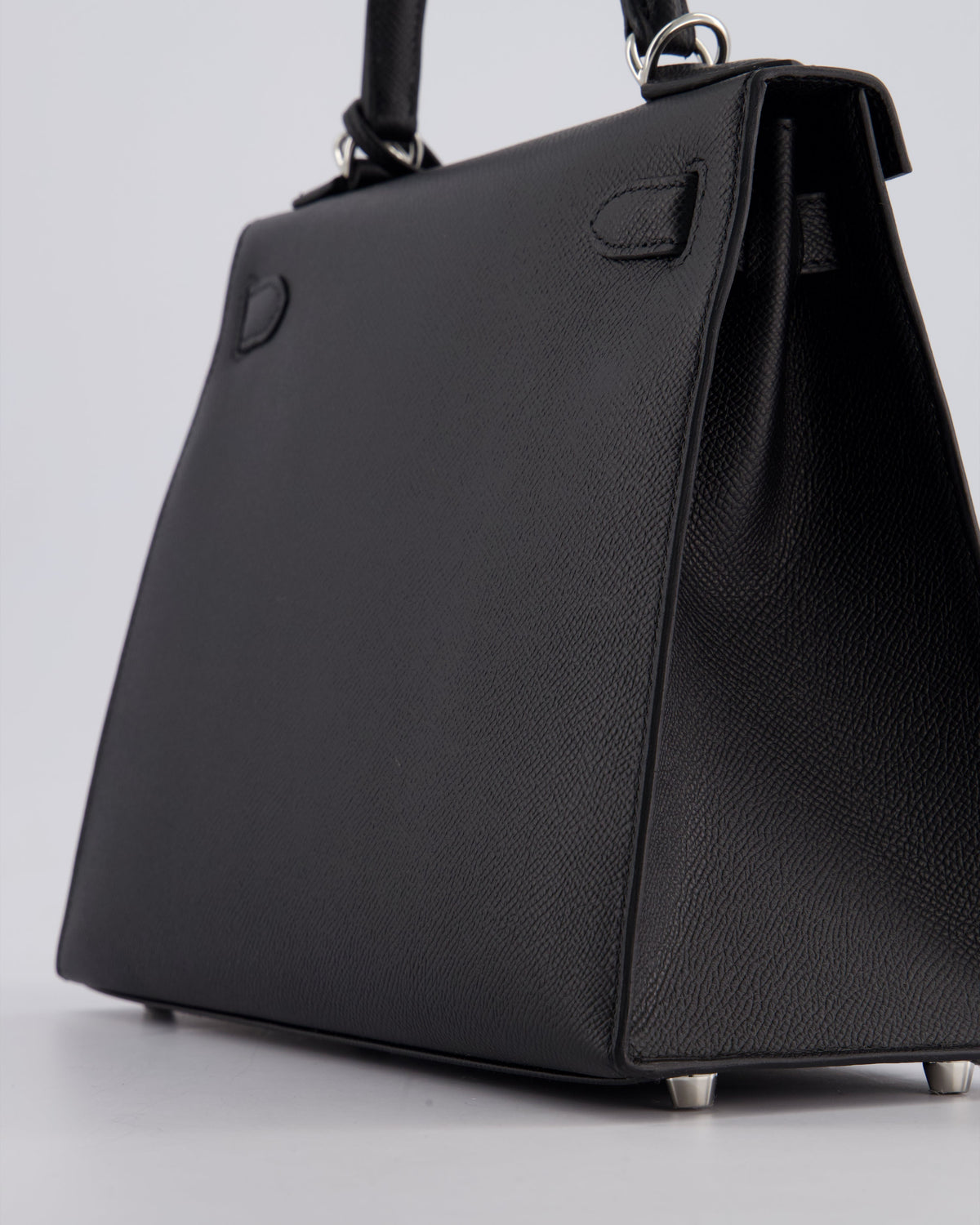 *HOT* Hermès Kelly Sellier 28cm Bag in Noir Epsom Leather with Palladium Hardware