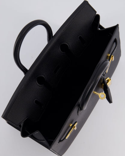 *HOLY GRAIL* Hermès Birkin 25cm Bag in Noir Epsom Leather with Gold Hardware