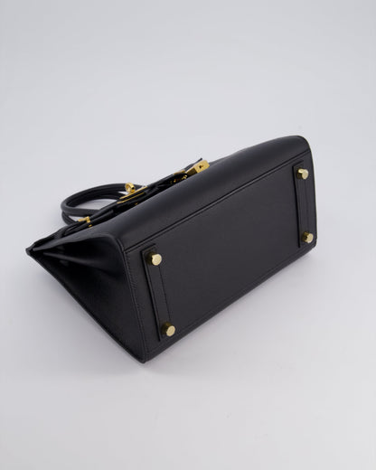 *HOLY GRAIL* Hermès Birkin 25cm Bag in Noir Epsom Leather with Gold Hardware