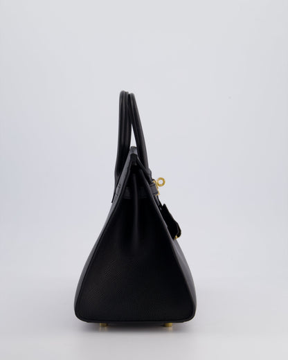 *HOLY GRAIL* Hermès Birkin 25cm Bag in Noir Epsom Leather with Gold Hardware