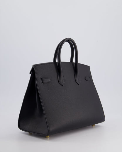 *HOLY GRAIL* Hermès Birkin 25cm Bag in Noir Epsom Leather with Gold Hardware