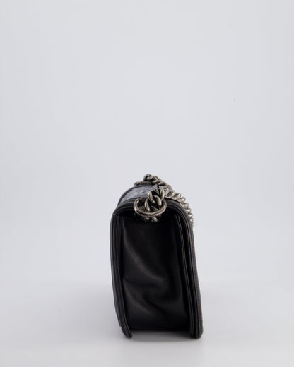 Chanel 2014 Paris/Dallas Cordoba Medium Lambskin Boy Bag with Ruthenium Hardware