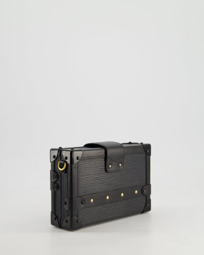 Louis Vuitton Black Petite Malle Bag in Epi Leather with Gold Hardware RRP £4,600