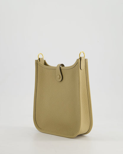 *HOT COLOUR* Hermès Mini Evelyne 16 Bag in Trench Clemence Leather with Gold Hardware
