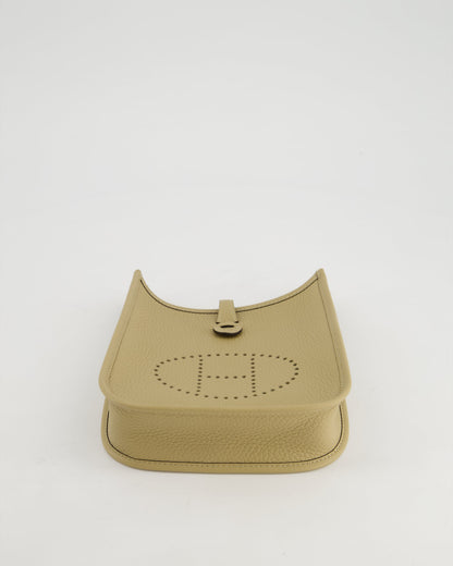 *HOT COLOUR* Hermès Mini Evelyne 16 Bag in Trench Clemence Leather with Gold Hardware