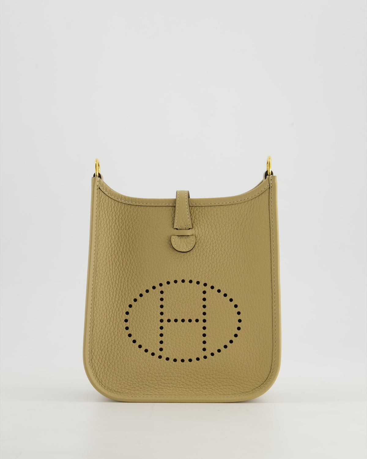 *HOT COLOUR* Hermès Mini Evelyne 16 Bag in Trench Clemence Leather with Gold Hardware