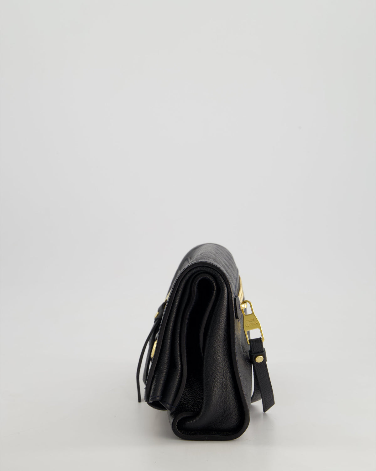 Louis Vuitton Navy Petillante Clutch Bag with Empreinte Leather and Gold Hardware