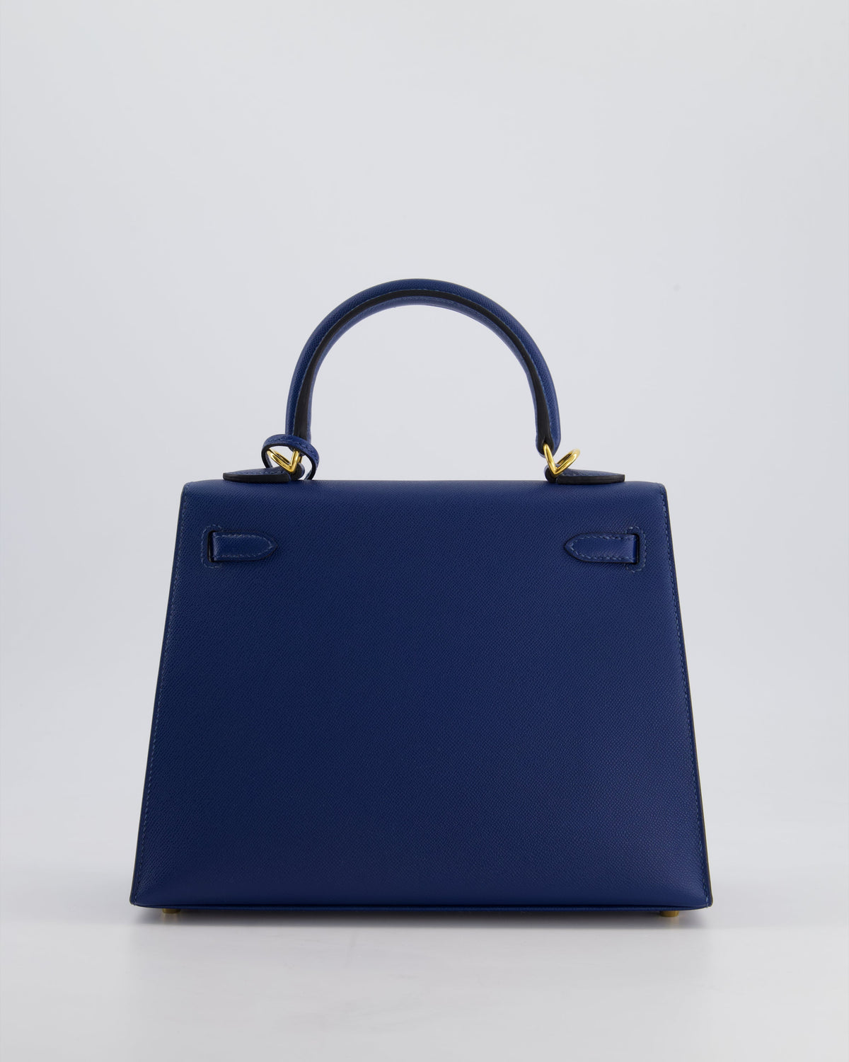 *FIRE PRICE* Hermès Kelly 25cm Sellier Bag in Deep Blue Madame Leather with Gold Hardware