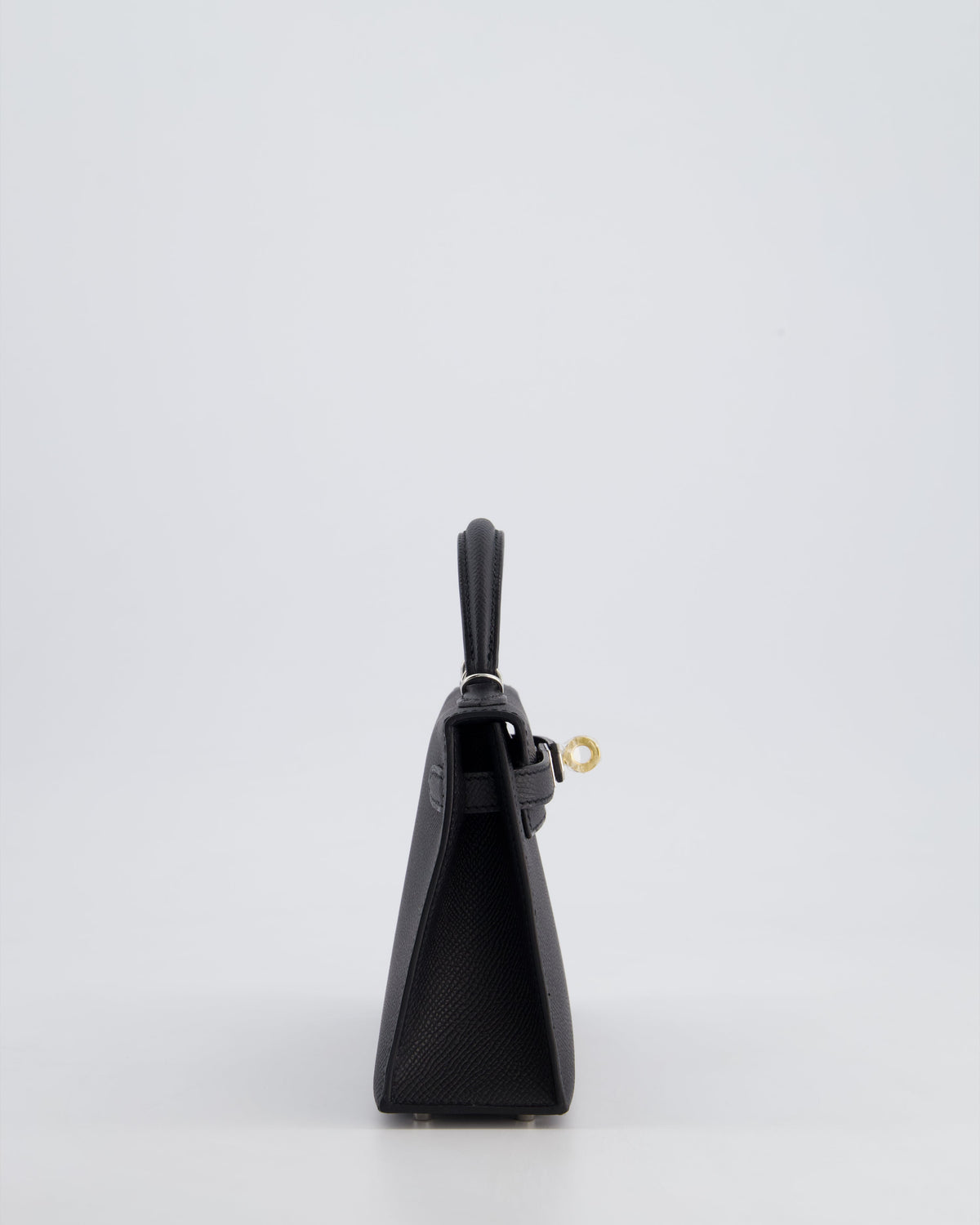 *SUPER RARE* Hermès Mini Kelly II 20cm Bag in Black Epsom Leather with Electrum Hardware