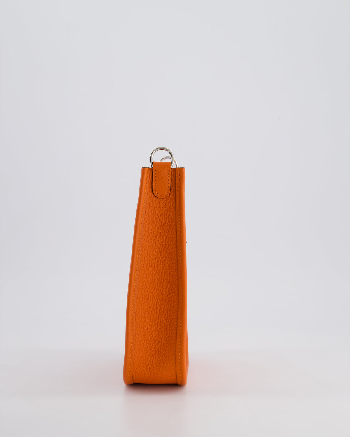 Hermès Mini Evelyne 16 Bag in Feu Clemence Leather with Palladium Hardware