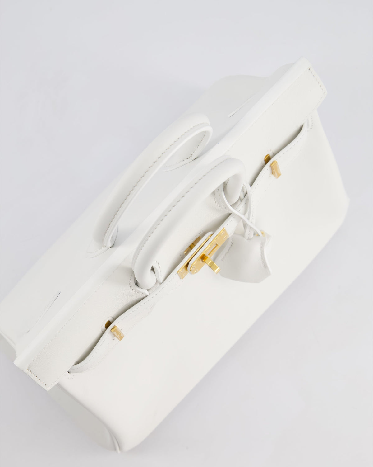 Hermès Birkin 25cm Bag in New White Swift Leather with Gold Hardware