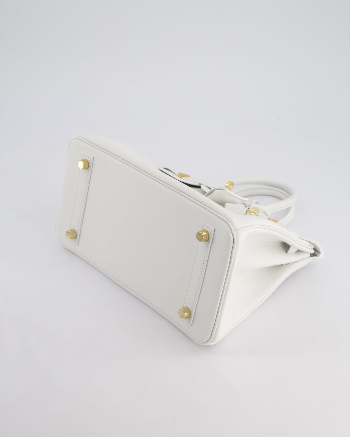 Hermès Birkin 25cm Bag in New White Swift Leather with Gold Hardware