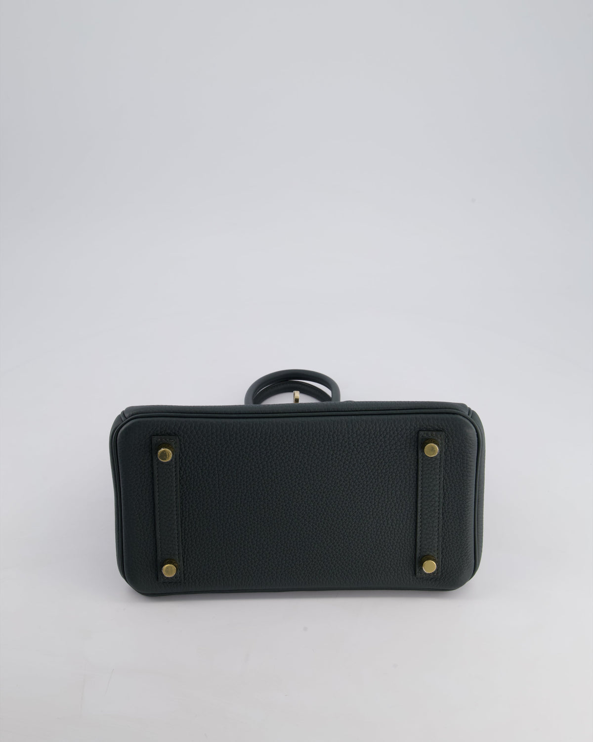 Hermès Birkin 25cm Retourne Bag in Vert Mangrove Togo Leather with Permabrass Hardware