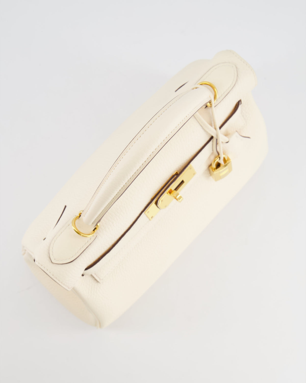 Hermès Kelly 28cm Retourne Bag in Nata Clemence Leather with Gold Hardware