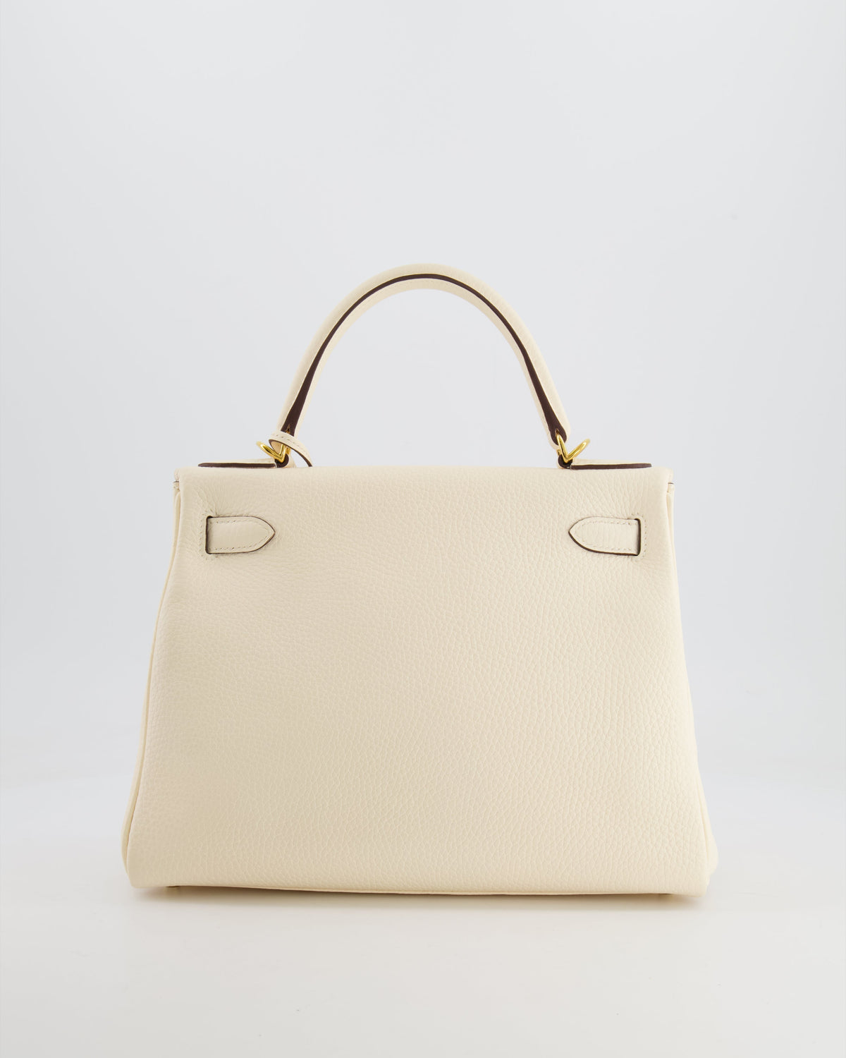 Hermès Kelly 28cm Retourne Bag in Nata Clemence Leather with Gold Hardware