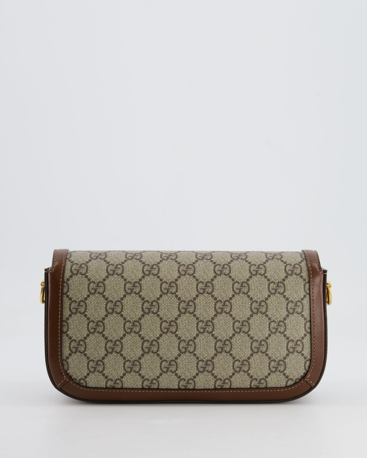 Gucci Beige and Brown Leather Horsebit 1955 Small Shoulder Bag with Gold Hardware RRP £2,130