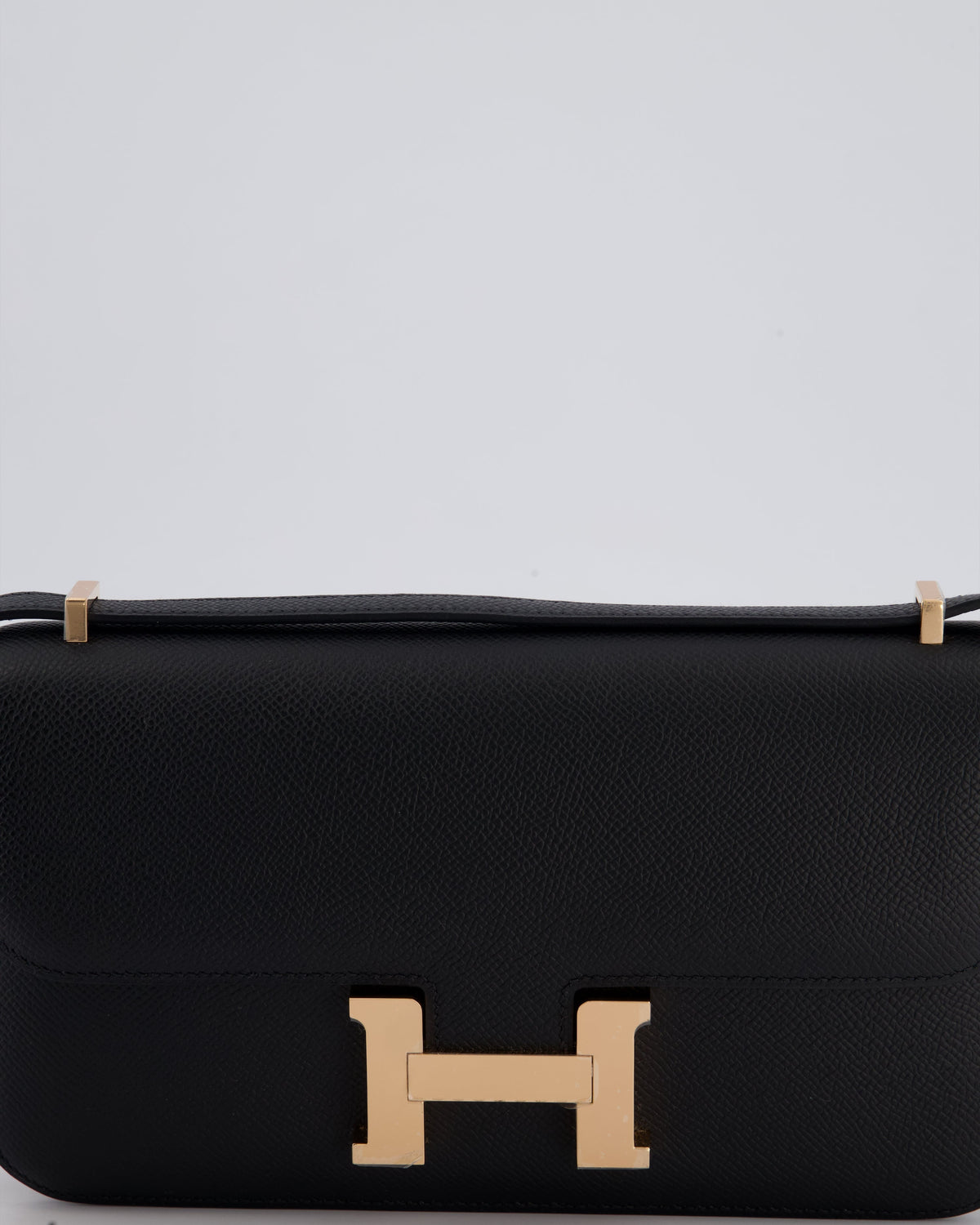 *NEW RELEASE* Hermès Constance 1-Elan Miroir Bag in Noir Epsom Leather with Rose Gold Hardware