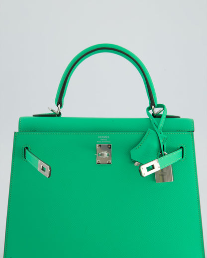 *FIRE PRICE* Hermès Kelly Sellier 25cm Bag in Vert Comics Epsom Leather with Palladium Hardware