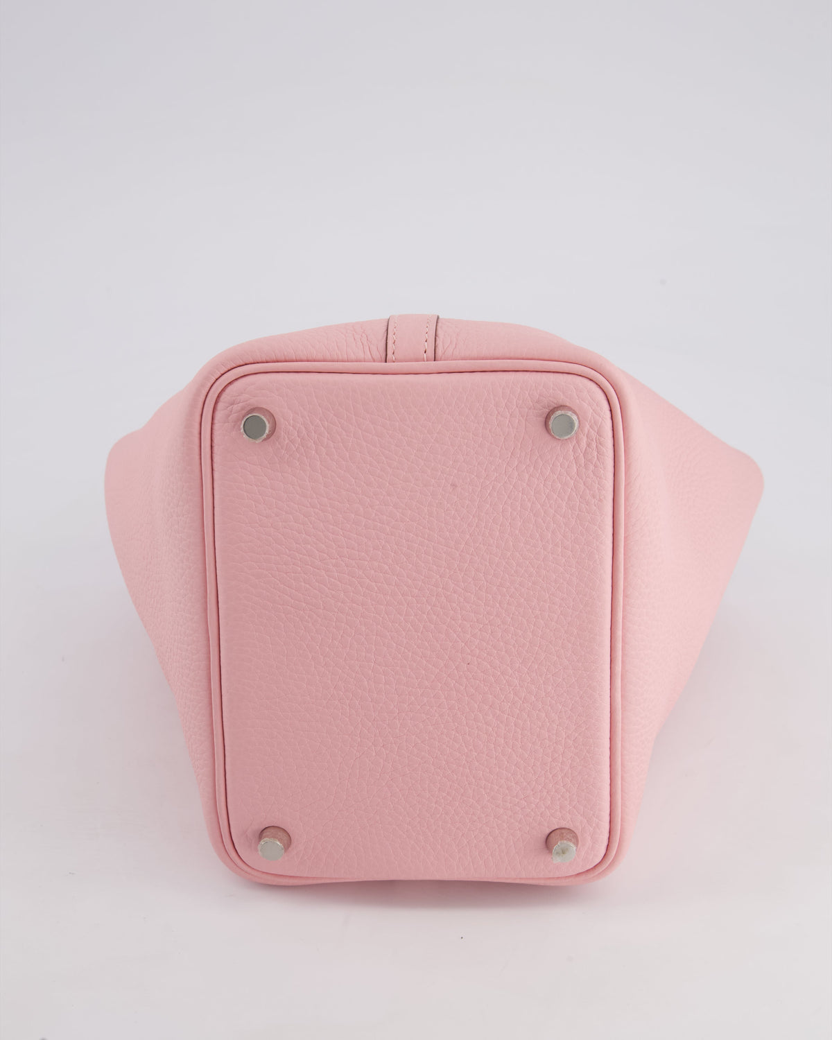 *ULTRA RARE* Hermès Picotin Bag 18cm in Rose Sakura Clemence Leather with Palladium Hardware