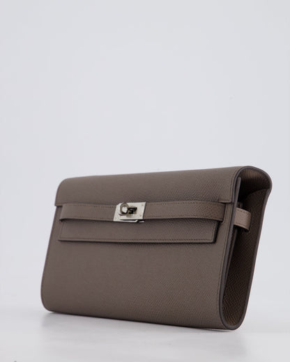 Hermès Kelly To Go Bag in Gris Etain Epsom Leather with Palladium Hardware