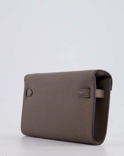 Hermès Kelly To Go Bag in Gris Etain Epsom Leather with Palladium Hardware