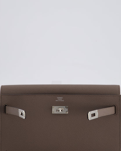 Hermès Kelly To Go Bag in Gris Etain Epsom Leather with Palladium Hardware