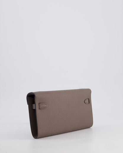 Hermès Kelly To Go Bag in Gris Etain Epsom Leather with Palladium Hardware