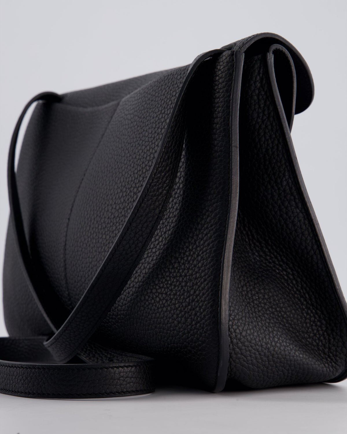 Hermes Halzan Bag 31cm in Noir Togo Leather with Gold Hardware RRP £4890