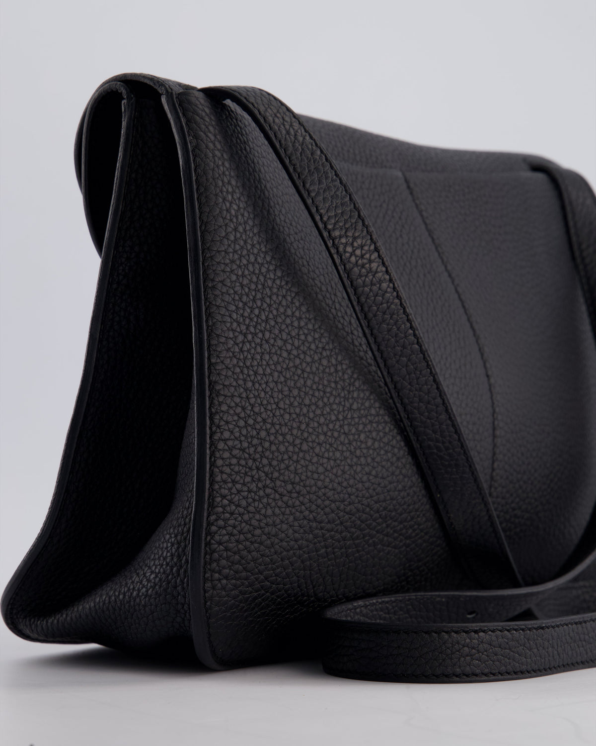 Hermes Halzan Bag 31cm in Noir Togo Leather with Gold Hardware RRP £4890