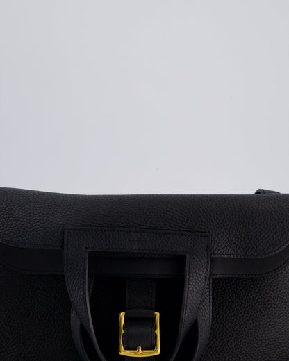Hermes Halzan Bag 31cm in Noir Togo Leather with Gold Hardware RRP £4890