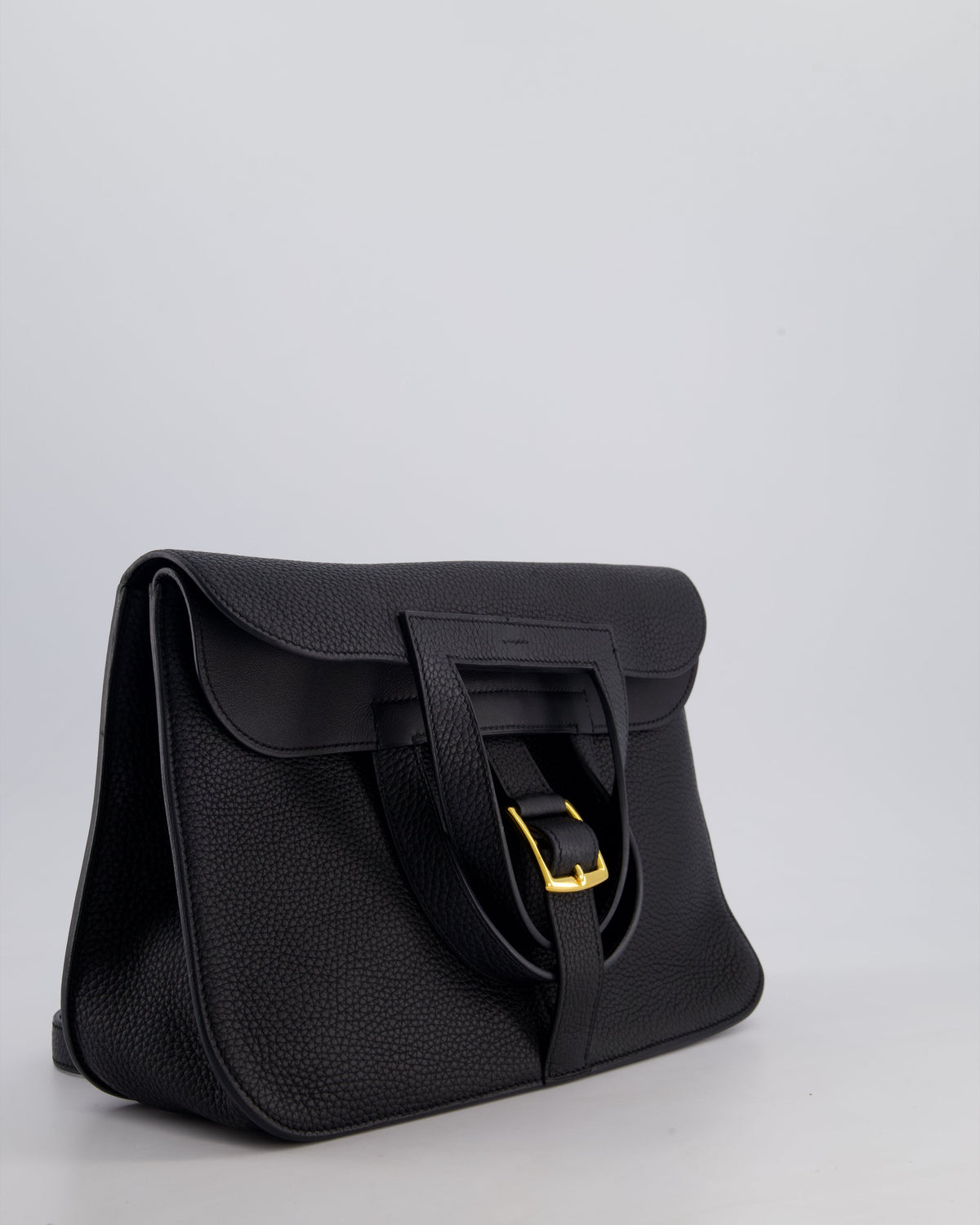 Hermes Halzan Bag 31cm in Noir Togo Leather with Gold Hardware RRP £4890