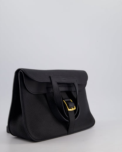 Hermes Halzan Bag 31cm in Noir Togo Leather with Gold Hardware RRP £4890