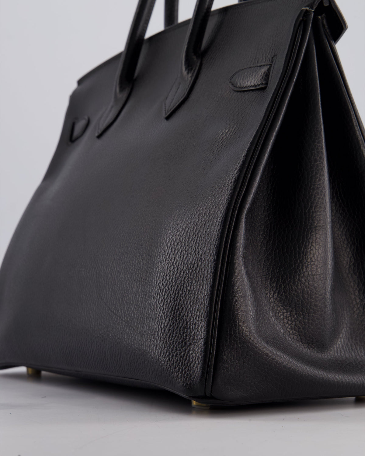 Hermès Birkin 35cm Retourne in Black Ardennes Leather with Gold Hardware