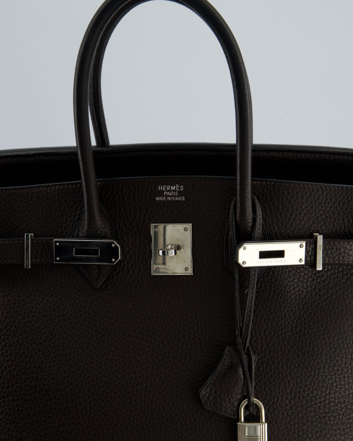 Hermès Birkin 35cm Bag in Chocolat Clemence Leather with Palladium Hardware