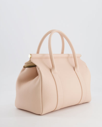 Loro Piana Blush Pink Leather Loom Bag L25 with Gold Hardware RRP £3,585