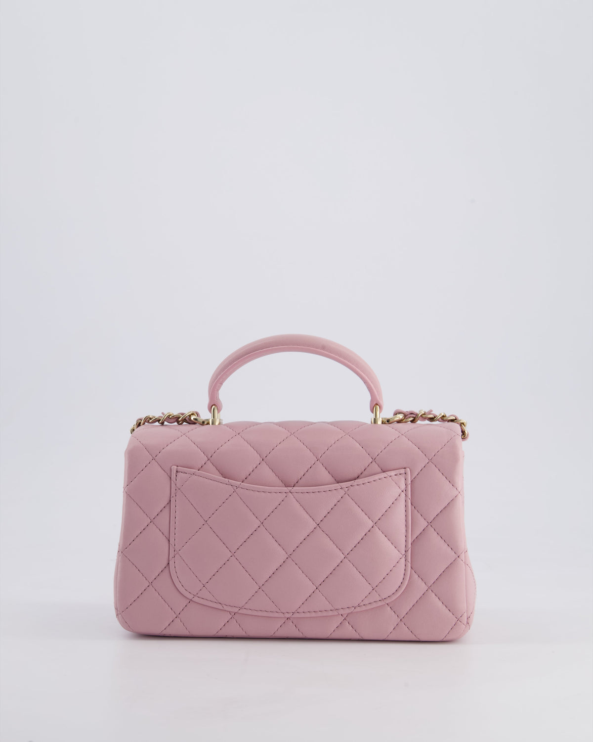 *HOT* Chanel Lilac Mini Rectangular Single Flap Bag in Lambskin Leather with Champagne Gold Hardware