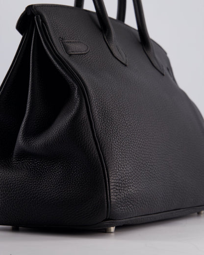 Hermès Birkin Bag 35cm Retourne in Noir Togo Leather with Palladium Hardware