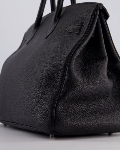 Hermès Birkin Bag 35cm Retourne in Noir Togo Leather with Palladium Hardware