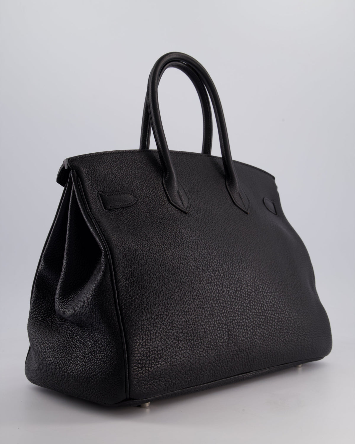 Hermès Birkin Bag 35cm Retourne in Noir Togo Leather with Palladium Hardware