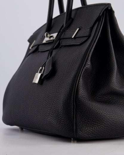 Hermès Birkin Bag 35cm Retourne in Noir Togo Leather with Palladium Hardware
