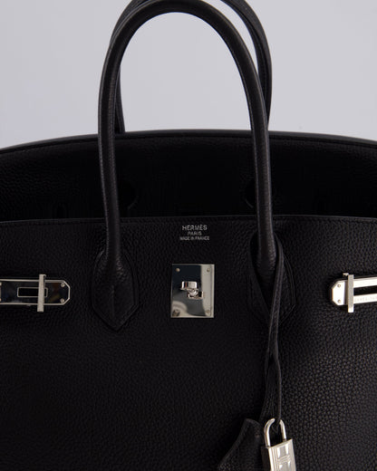 Hermès Birkin Bag 35cm Retourne in Noir Togo Leather with Palladium Hardware