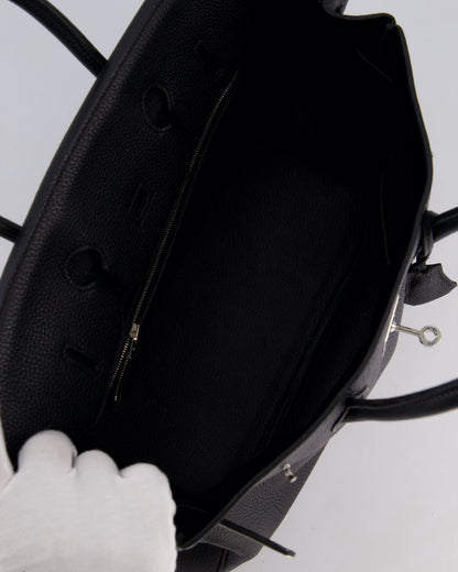 Hermès Birkin Bag 35cm Retourne in Noir Togo Leather with Palladium Hardware
