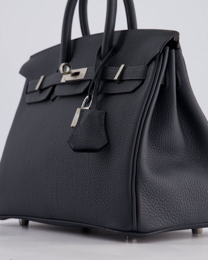 Hermès Birkin 25cm Retourne Bag in Gris Misty Togo Leather with Palladium Hardware