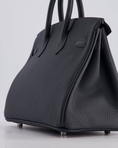 Hermès Birkin 25cm Retourne Bag in Gris Misty Togo Leather with Palladium Hardware