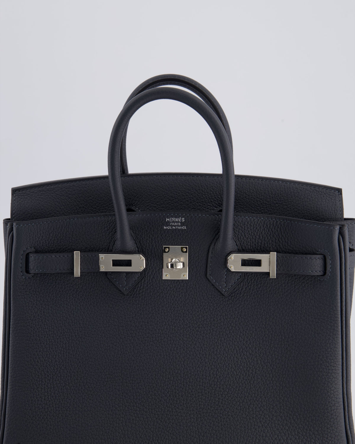 Hermès Birkin 25cm Retourne Bag in Gris Misty Togo Leather with Palladium Hardware