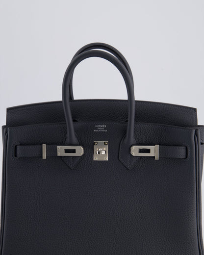 Hermès Birkin 25cm Retourne Bag in Gris Misty Togo Leather with Palladium Hardware