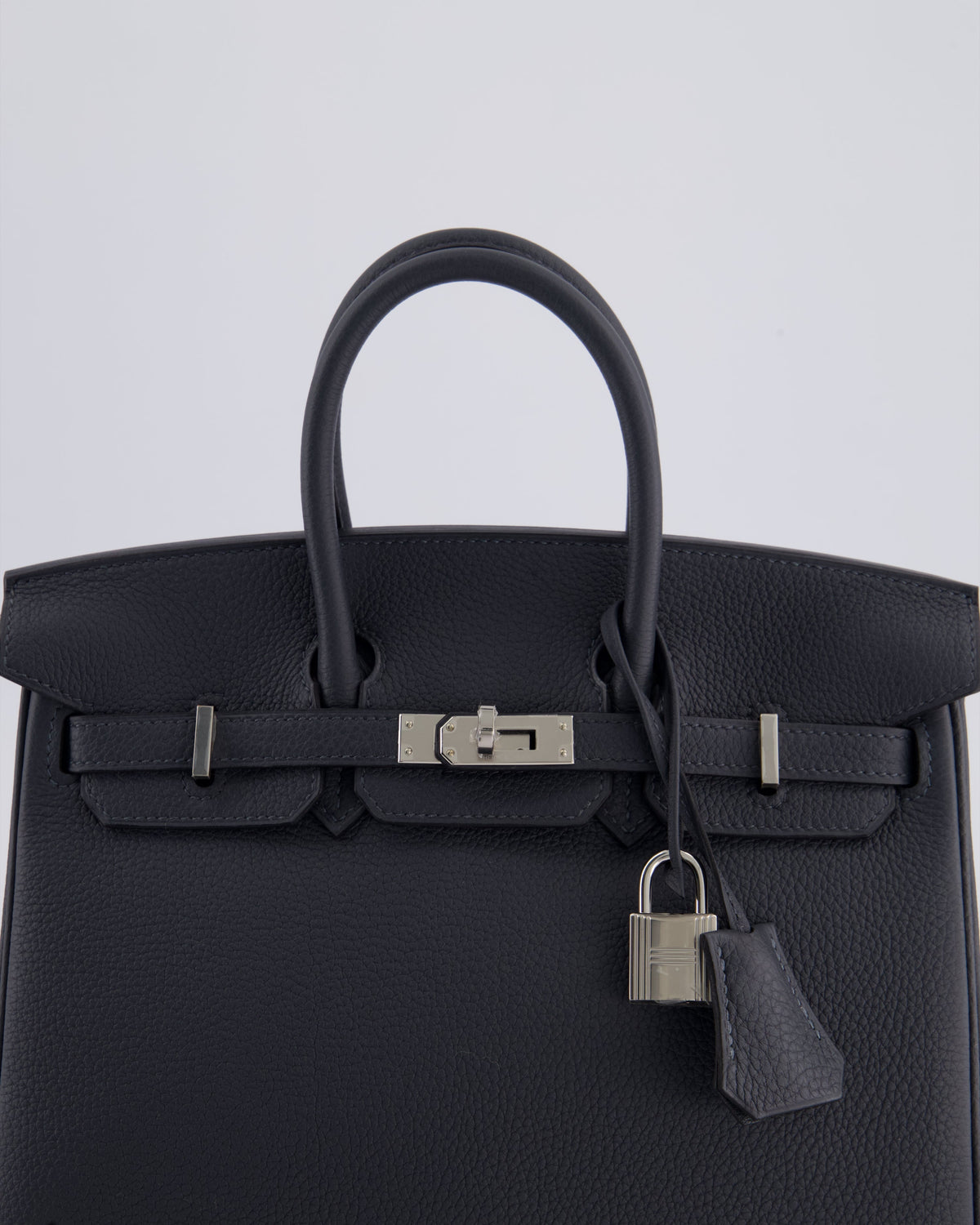 Hermès Birkin 25cm Retourne Bag in Gris Misty Togo Leather with Palladium Hardware